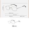 Retro Design Reading Glasses Men Women Folding Spectacles Spectacles Frame Silver Metal Folding Glasses +0.5+0.75+125+175+500+55