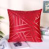 Throw Pillow Flannel Hot Stamping Pillow Case Sofa Cushion Car Cushion