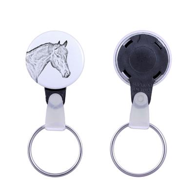 Bay Horse - Unique Keychain with a Horse Picture, Handmade Product, Light and Handy Pendant from Brand