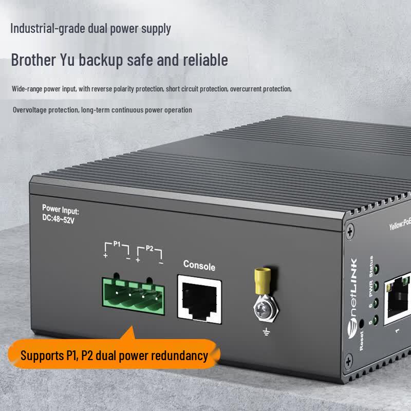 netLINK HTB-6000 Gigabit Industrial PoE Fiber Optic Switch