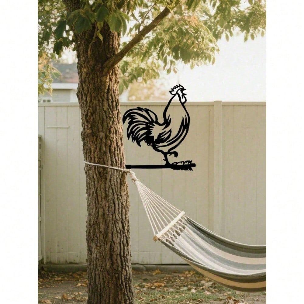 Vintage Black Iron Animal Silhouettes, Outdoor Metal Wall Art, Rustic Farmhouse Garden Decor, Yard Wall Hanging, Country Cottage Patio Accents