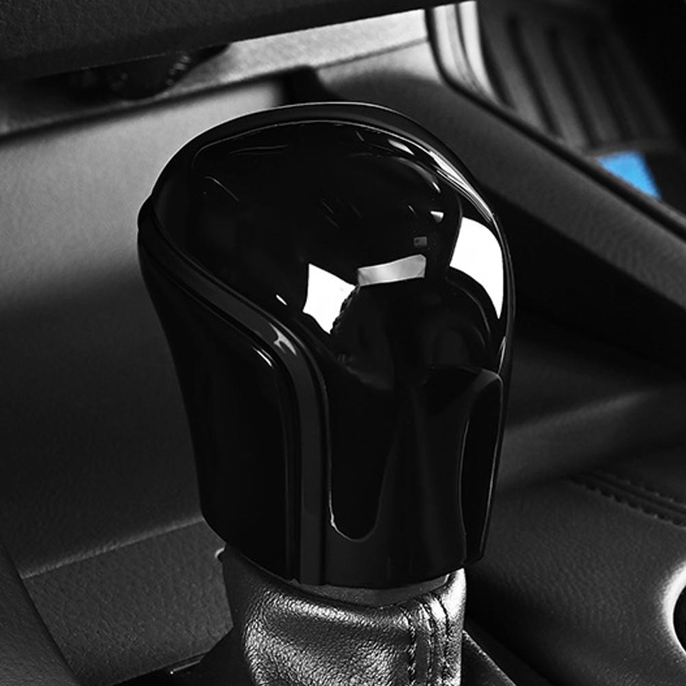 Carbon Fiber Car Gear Shift Knob Cover Lever Stick Head Car Accessories Auto Parts Trim