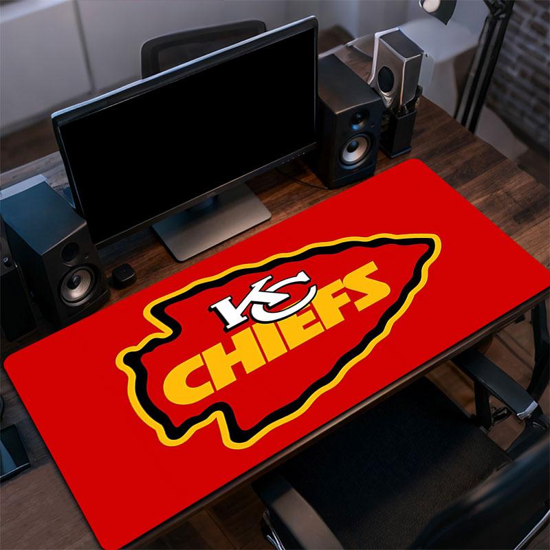 KC Chiefs logo Mouse Pad, Large Gaming Desk Mat, Non-slip XXL Mousepad for Laptop & Tablet, Mini PC Playmat with Stitched Edges