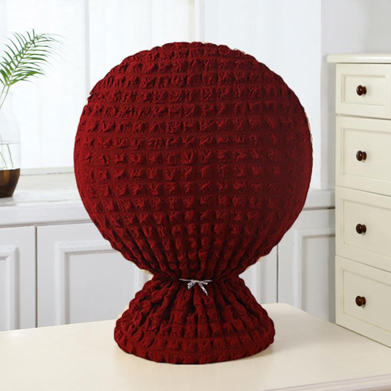 

Stretch Floor Fan Dust Cover All-inclusive Stand Fan Protector Cover Plaid Bubble Fabric Desktop Fan Electric Fan Covers