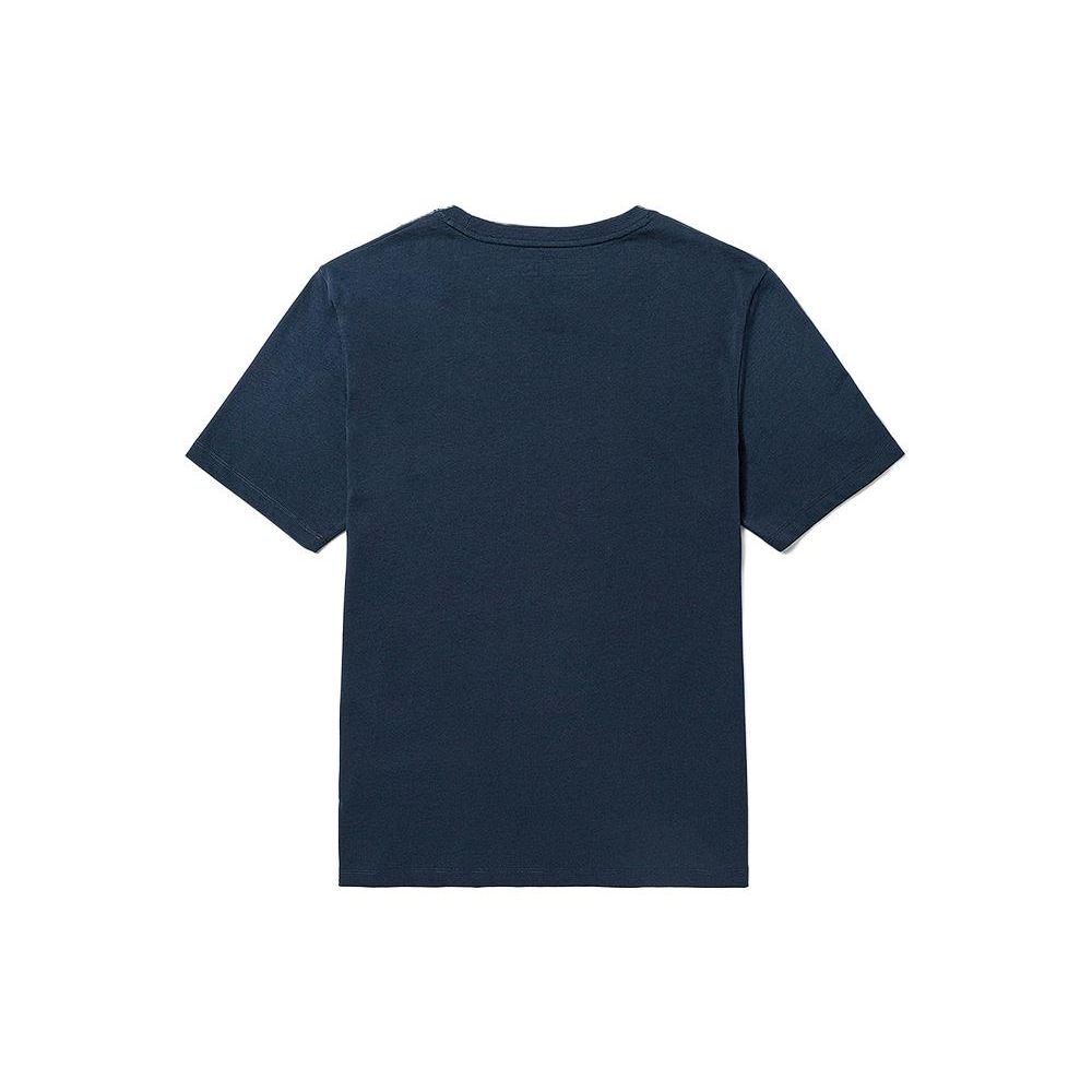 Timberland Logo Print Breathable Comfortable Casual Crew Neck Short Sleeve T-Shirt Men Tops Deep-Sapphire-Blue A6DVK-433