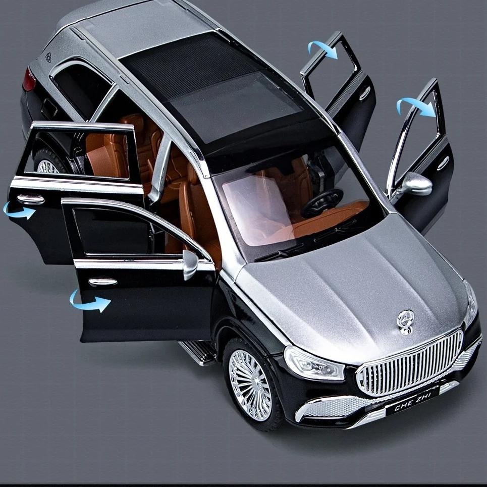 1/24 Scale Simulation Benz Maybach GLS600 Alloy SUV Diecast Metal Model Collection of Hobby Decorative Fine Ornaments Kid Toy