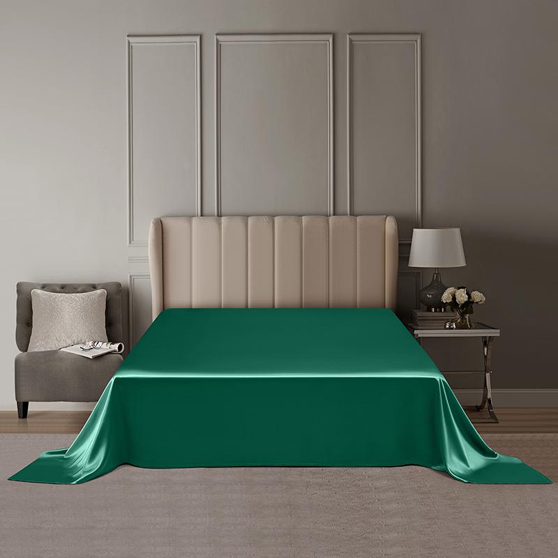 6A Grade 22 Momme Pure Mulberry Silk Flat Sheet Natural Breathable Soft Luxury Bedding