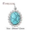 18K Real Gold Plated Brass with Stone Charms Pendants For Necklace Charms For Jewelry Making Supplies DIY Earring Accessories