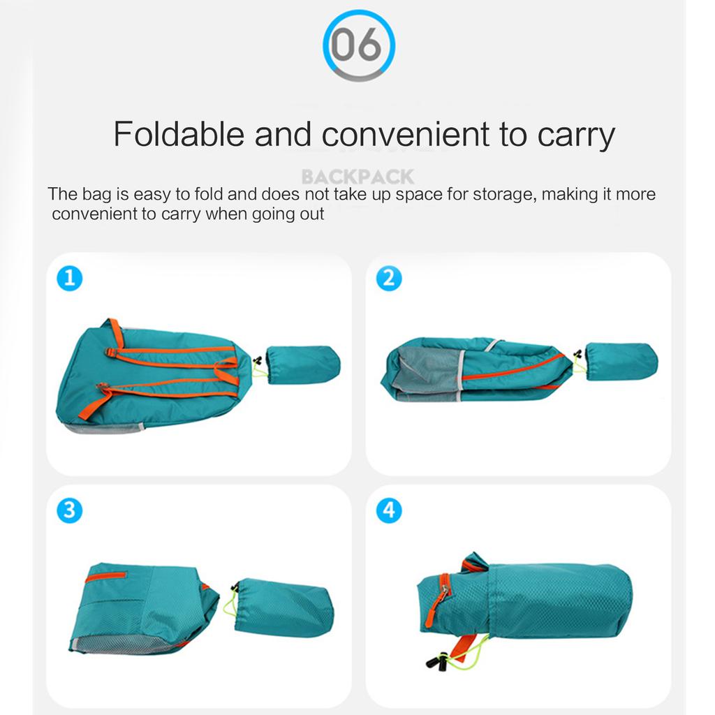 Packable Backpack for Women Men Teens Hiking Daypack Splashproof Pack Outdoor Camping Climbing Riding Travel Daypack