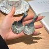 1/2/3Pcs Shell Tea Spoon Stainless Steel Stirring Sundae Coffee Tea Spoons Dessert Stirring Coffee Supplies Mini Small Coffee