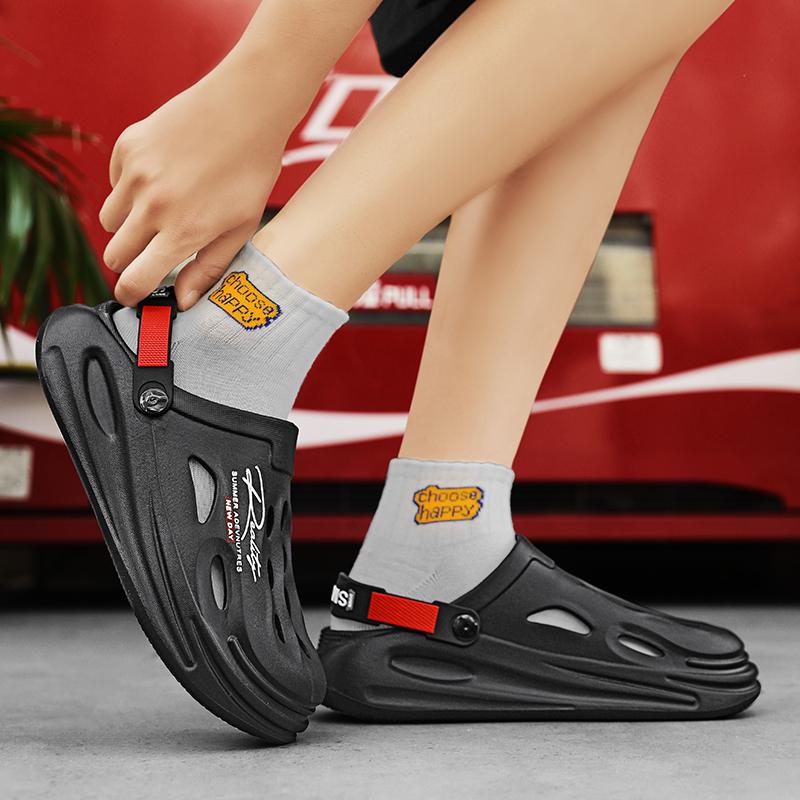 EVA Men's Clogs Shoes Lightweight Clog Men Beach Sandals with Men Clogs Mules Home Garden Outdoor Male Beach Flat Slippers Size 40-45