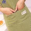 High-Value Cotton and Linen Striped Sleeveless Kitchen Apron