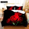 Set Biancheria da Letto Rosa Moda Romantico Tessile per la Casa Singolo Matrimoniale Misura Per Coppia Donna Ragazze Arredamento Camera da Letto Fiori Copripiumino