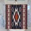 Colorful Rustic Shower Curtain Southwest Family Bathroom Decoration 180x 180cm Waterproof Shower Curtain with 12 Hooks
