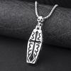 Death God Titanium Steel Necklace Male Dominance Coffin Pendant Men's Cross Pendant with Jewelry Long Chain