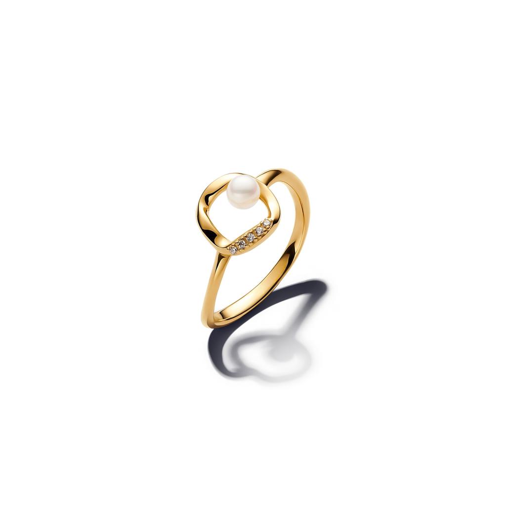 925 Silver Ring Women Elegant Pearl Fashion Jewelry Romantic Valentine's Engagement Party Trendy Gift