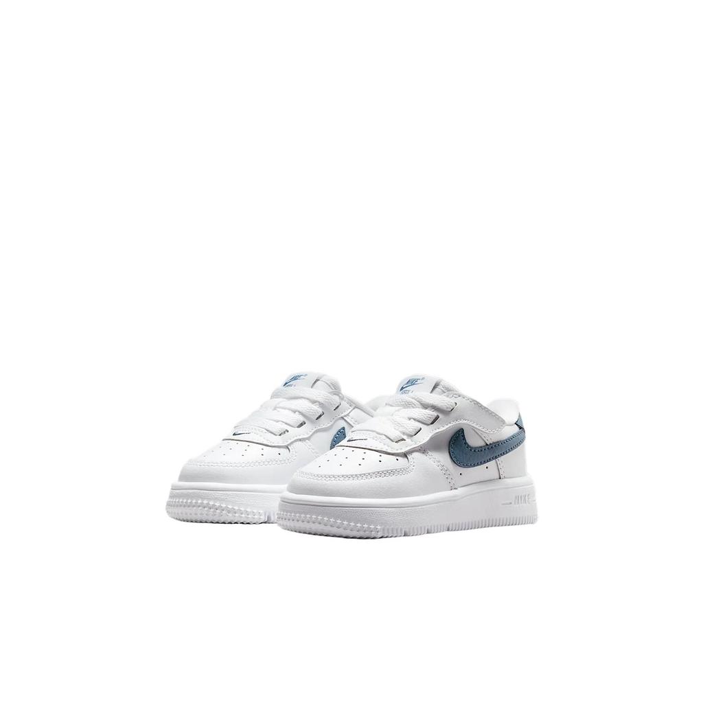 New Nike Low Top Toddler Shoes White/Thunderstorm Color Infant And Toddler FN0236-110