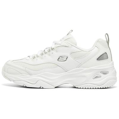 DLites 4.0 Fabric Synthetic Leather Comfortable Shock Absorption Low-Top Dad Shoes Women Sneaker White 149492-WGY