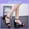 Premium Quality New Summer Women Sandals Open Toe Flip Flops Thick Heel Korean Style Gladiator For Effortless Style