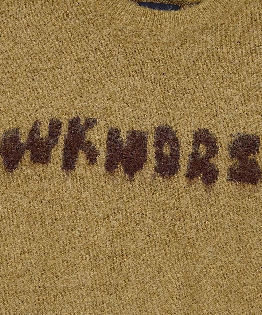WKNDRS Tattoo Brushed Knit Sweater (Mustard)