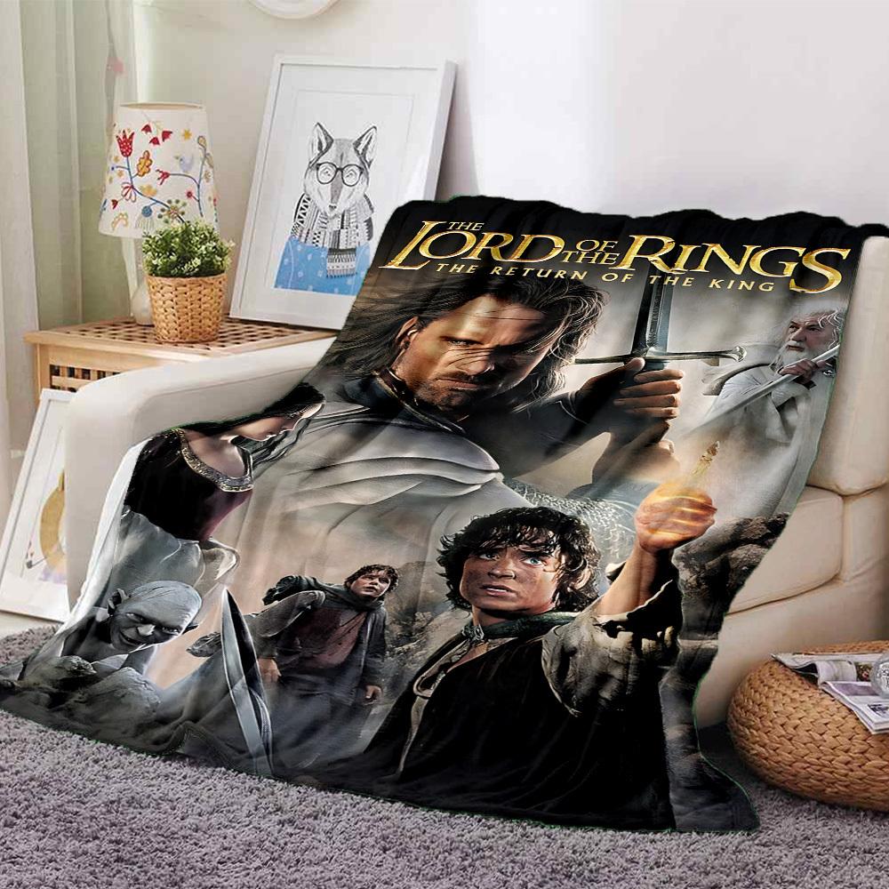 

1pc Middle-earth The Return of the King Flannel Blanket Soft Warm Throw for Home, Office, Travel, All-Season Cozy Bedding Gift L1440 80cmx120cm(31inx47in)