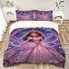 Princess Magical Gown Print 3Pcs Bedding Setduvet Cover With 2 Bedropillowcase Home Birthday Gift