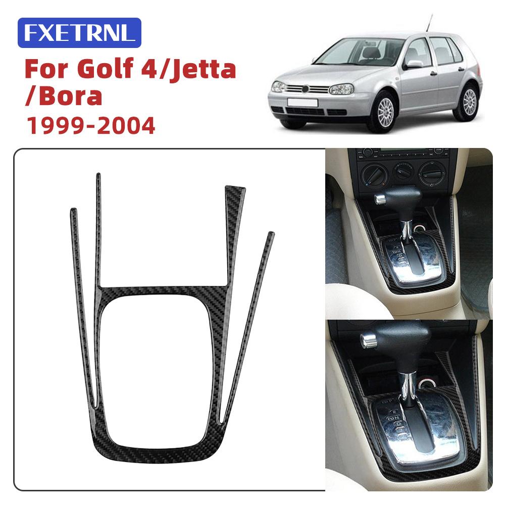 For Volkswagen VW Golf 4 Jetta Bora MK4 R32 GTI 1999-2004 Soft Carbon Fiber Sticker LHD RHD Car Automatic Gear Shift Panel Trim