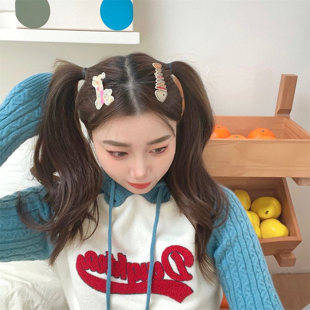 1 pair Korean Style Dog Hairpin Animal Hair Clip Set Sweet Cartoon Mini Hair Clip  Ladies