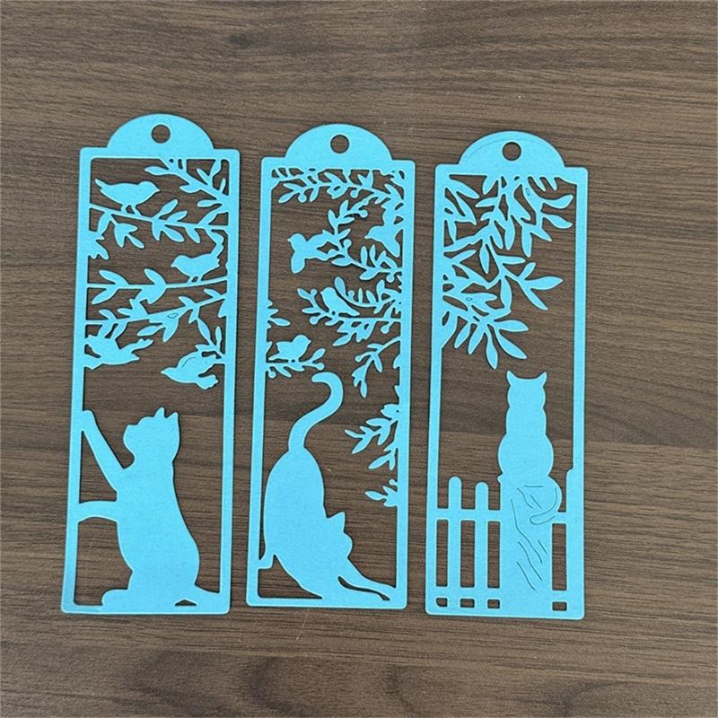 Window Kitten Carbon Steel Die Cut Stencils Decorative Embossing Paper Dies J0MC