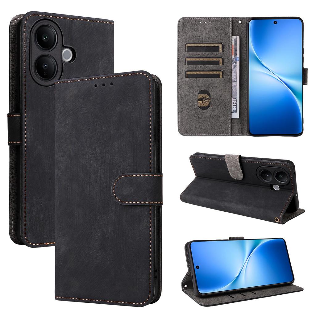 Flip Cover für Vivo V60 Lite PU-Leder Handyhülle Ganzkörperschutz [RFID-Blockierung] Schutzhüllen