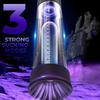 Electric Penis Pump Waterproof Vacuum Pump for Men, 4 Smart Modes + 3 Suction Levels, Auto Masturbation Device with 2 Sleeves, Adult Sex Toy