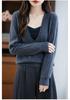 Autumn-Winter V-Neck Pure Wool Pullover: Women's Soft, Skin-Friendly Cashmere Knit Sweater.
