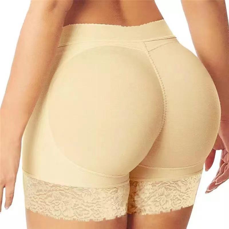 Damen Po-Lifter Slip Falscher Po Body Shaper Gepolsterte Unterwäsche Dame Lift Po Hohe Taille Bauchkontrolle Hüft-Slips