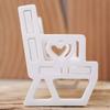 Love Bench Silicone Mold DIY Handmade Heart Splicing Rocking Chair Plaster Cement Resin Craft Casting Molds Home Decor Art Gifts