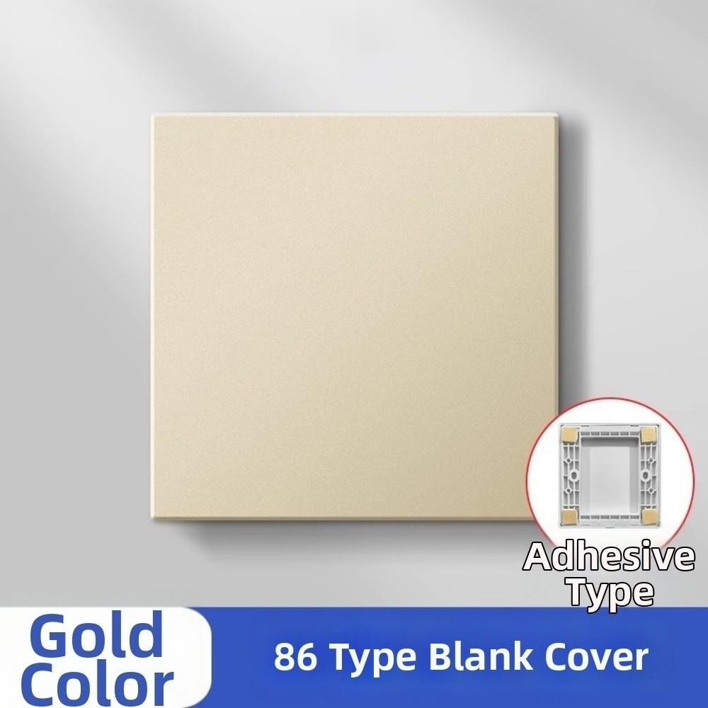 4 Colors Wall Hole Cover 86 Type Decorative Panel Plate Panel Decor Cover  Home Improvement Self adhesive gold