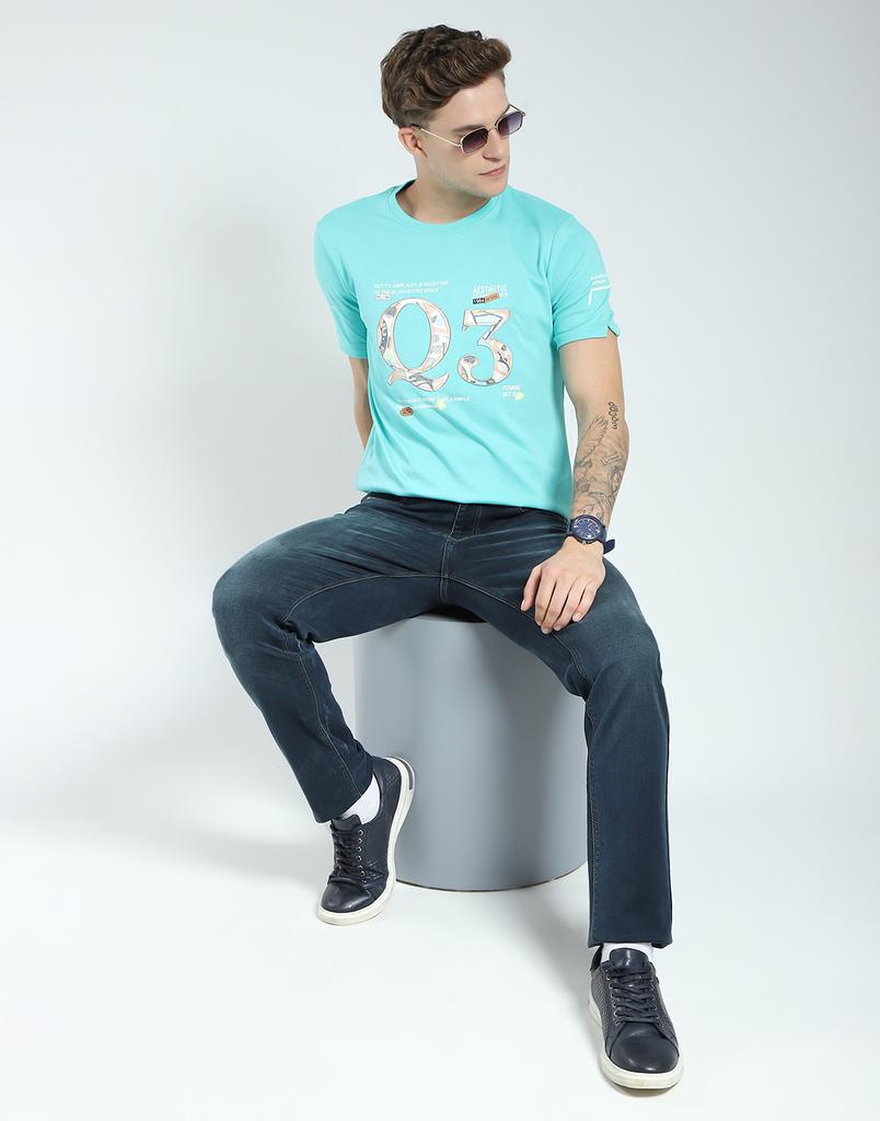 Monte Carlo Men's Regular Fit Printed Half Sleeve T-Shirt