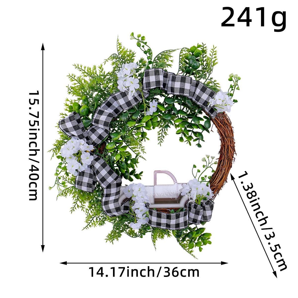 

Реквизит для оформления места проведения мероприятия в виде венка, украшение входной двери, рождественские украшения, подвеска цветочных колец на дверь автомобиля