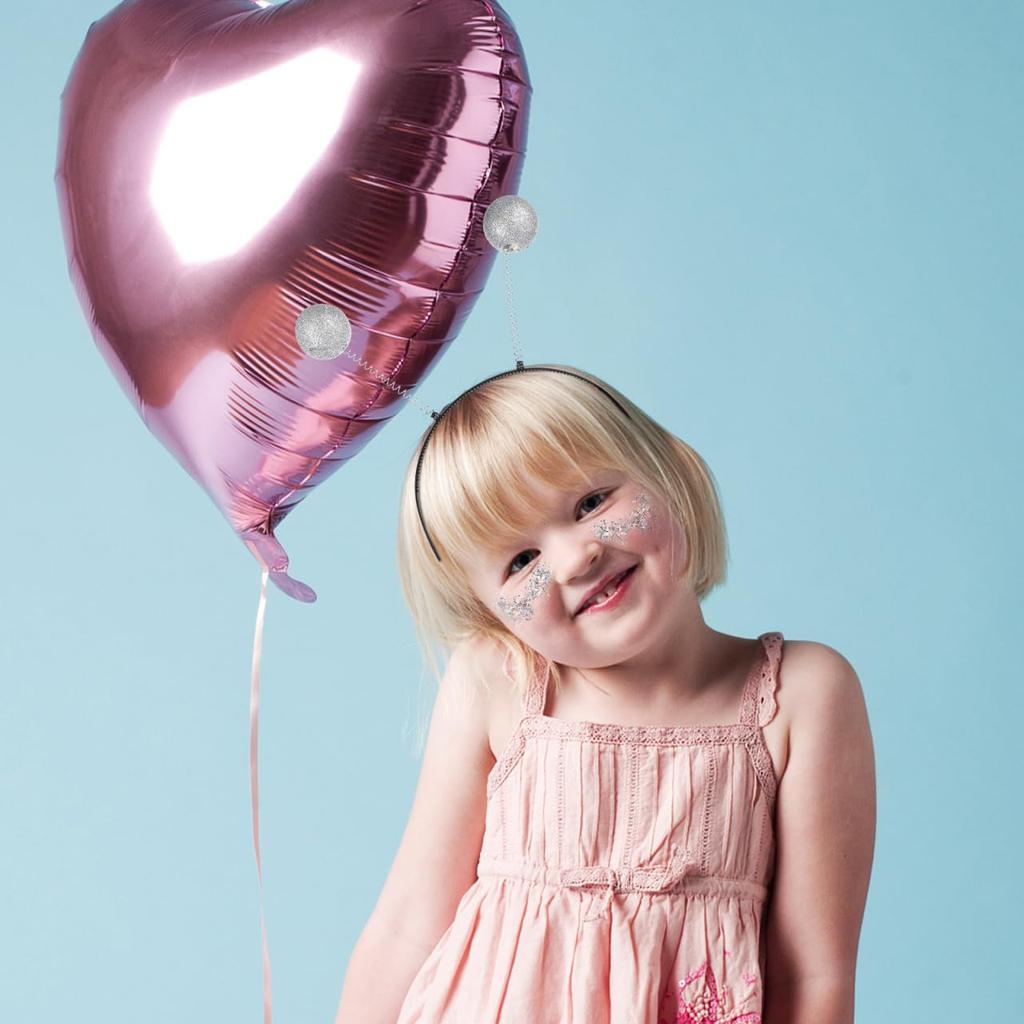 [VALICLUD] Cute Alien Antenna Headband with Pom-Pom Hair Accessory for Halloween and Parties