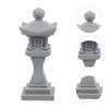 FOMIYES Replica Stone Lantern Sand Table Pavilion Model Zen Garden Tower Mini Tower Ornament Miniature Tower Ornament Aquarium Pavilion Model