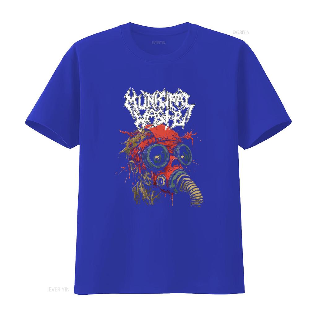 Städtischer Abfall Exklusiv Metal Thrash Band Gasmaske T-Shirt Mode Musik Streetwear vintage Gewaschen Grafik Lässig Mann