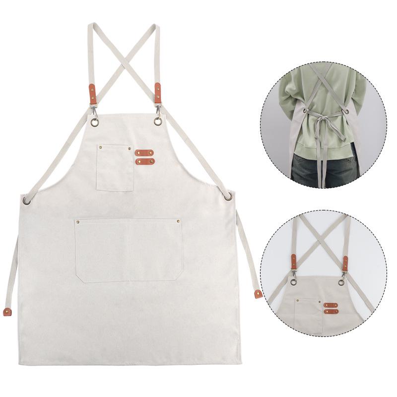 Breathable Waterproof Canvas Apron for Eyelash Extensions and Manicures