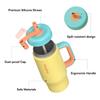 New 11oz Straw Children's Thermos Cup 101 Stainless Steel Anti-choking Thickened Children's Handle Cup
