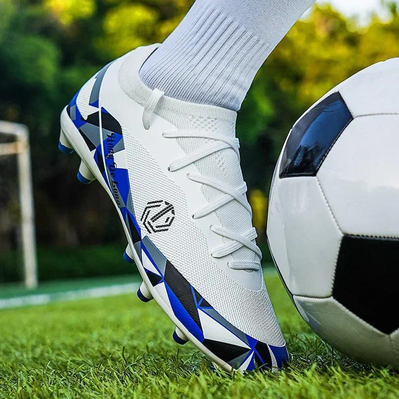 Football Boots Outdoor Ultralight Soccer Field Shoes Quality Breathable Match Long Spikes Training Sneakers Drop Shipping