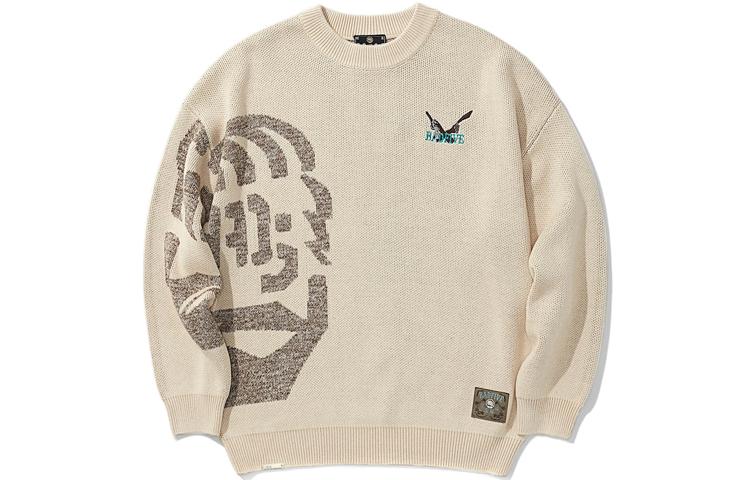 Li Ning Sweaters Men s Dusty Khaki Crew Neck Moderate Other AMBR085-1 XL