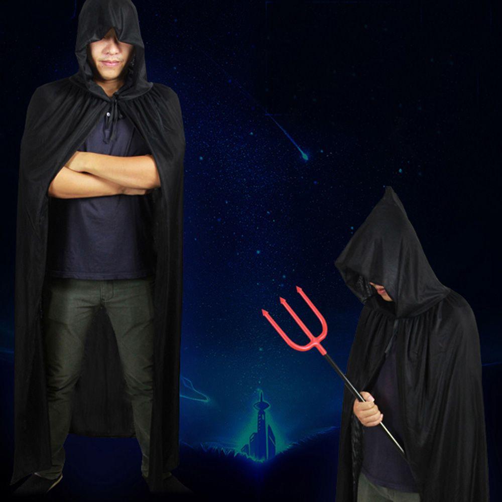 Single Layer Children Double Layer Halloween Cloak Performance Costumes Hooded Cape Wizard Robe