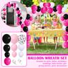 Black Garland Set, Confetti Latex Theme Arch, Party Decoration