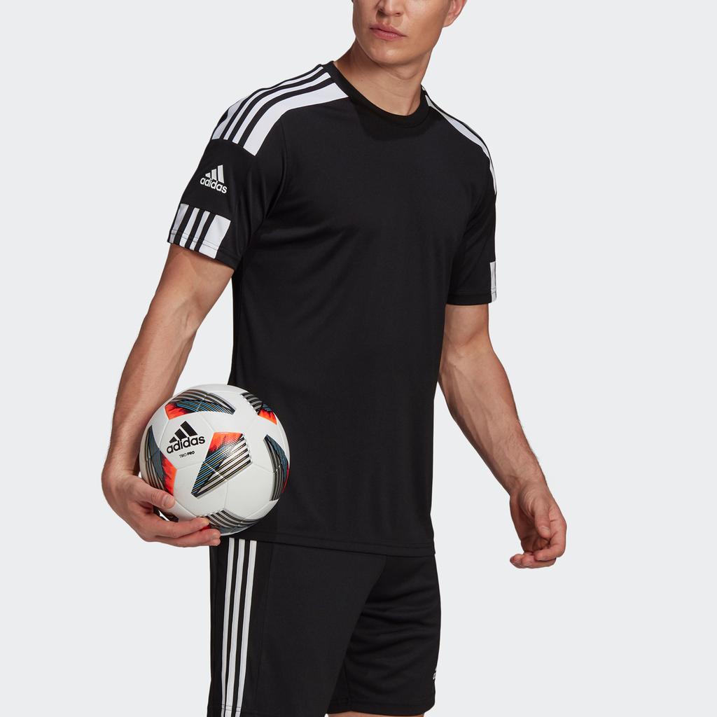 adidas Squad 21 Jsy SS Casual Soccer Short Sleeve Jersey T-Shirt Men Tops Black GN5720