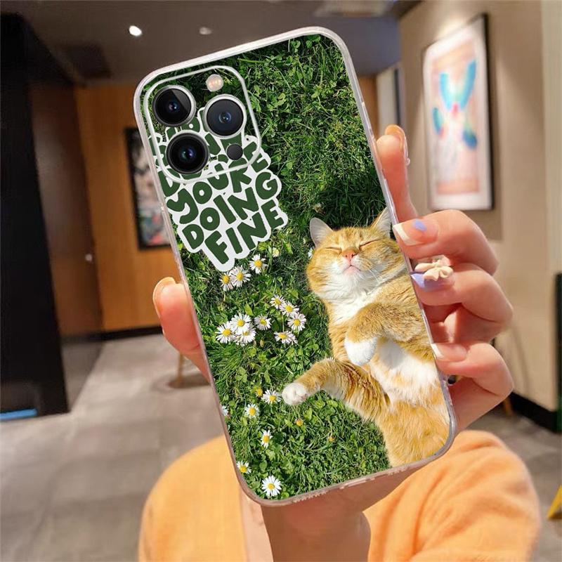 Brave Strength Motivation Quotes Transparent Case For iPhone 13 14 15 16 17 Air Pro Max Plus Mini Shockproof Cover