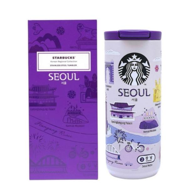 

Starbucks Korea Annyeong Seoul Tumbler 355ml - Seoul City Tour Iconic Landmarks Collectible 355ml