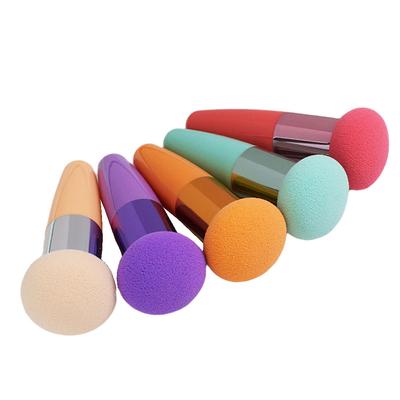 Pennelli per trucco a testa di fungo Spugna cosmetica per soffio di cipria con manico Strumenti di bellezza per trucco professionale per moda femminile